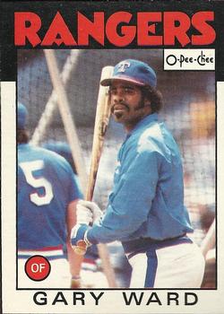 1986 O-Pee-Chee Baseball Cards 105     Gary Ward